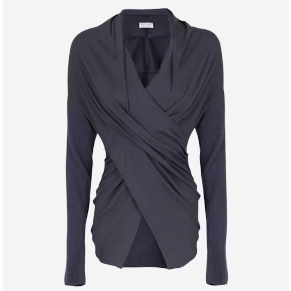 Brunello Cuccinelli cashmere wrap top